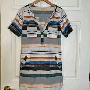 Anthropology The Odell’s cotton Striped Multicolor Casual Dress